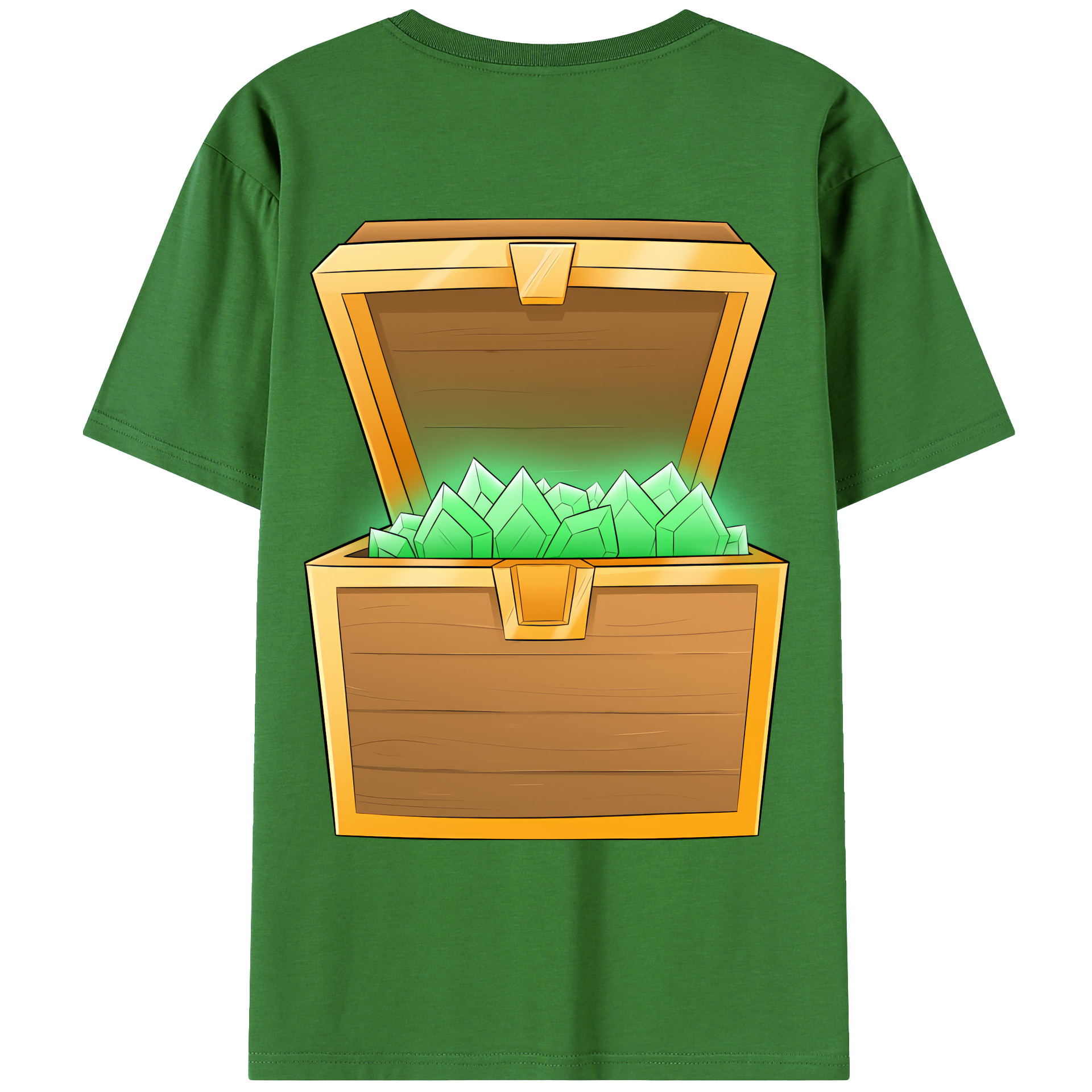（画像用） マインクラフト ブロックの世界 Minecraft MC Block world レディース半袖Tシャツ(バックプリント)